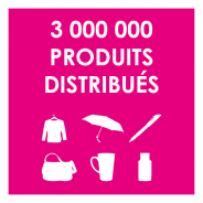3 000 000 de produits distribués